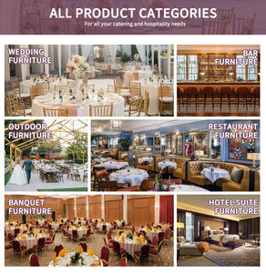 Sillas Chiavari al por Mayor, Muebles Apilables de Estilo Clásico para Eventos y Banquetes de Hotel con Cojín de Cuero - Product Image 6