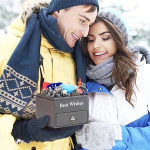 Boîtes à bijoux en rose éternelle avec fleurs naturelles Muses Jewels, boîte cadeau en acrylique, comprend un collier, cadeau pour la Saint-Valentin, cadeau pour la fête des mères - Product Image 4