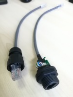 Câble de panneau avant femelle M19 rj45 8p8c connecteur étanche Ethernet IP67 extérieur