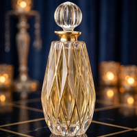 Flacon en verre scellé avec bouchon en liège pour huile d'Attar Oud, 280 ml, emballage de parfum arabe, modèle WJU141, de l'usine WANJING