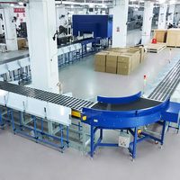 Sistema DWS de alta velocidad Máquina clasificadora de paquetes de seis escaneos Pesaje de lectura de código de barras para almacenes de comercio electrónico con cinturón de goma