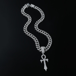 2026 New Popular Simple Design Hiphop Style Alloy Pendant <b>Cross</b> Necklace Exquisite Simple Design Men's Necklaces Fashion Jewelry - Product Image 2