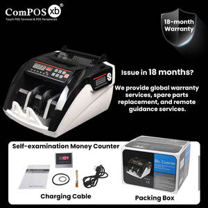 Machine de comptage de billets automatique multi-devises avec écran LCD et détecteur de billets - Product Image 2