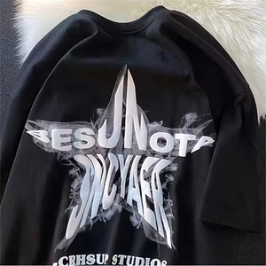 เสื้อยืด3D พองสำหรับผู้ชายเสื้อยืดผ้าฝ้ายพิมพ์ลาย100% แบบกำหนดเอง - Product Image 2