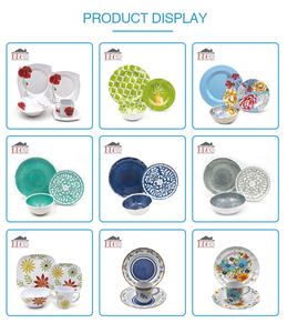 Nhà Bếp Mát Mẻ Hoa Nhựa Động Vật Melamine Đảng Tấm Trang Trí Set - Product Image 6