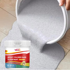 Vernice Epossidica Autolivellante per Pavimenti, Resistente all'Usura e Antiscivolo, Resina Anti-Pressione Effetto Marmo per Interni Domestici, <span class=keywords><strong>Spray</strong></span> per Cemento - Product Image 2