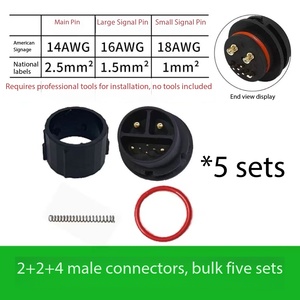 DC New Energy Hochstrom-Vergoldeter Lithium-Batterie-Controller-Anschluss mit 2+2+4 Fair-Source-Buchse - Product Image 2