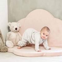 Tapis de jeu pliable en mousse trèfle à quatre feuilles 2026 Sqyare 120x120CM, rembourré pour bébé, utilisation domestique, chambre d'enfant, exercice