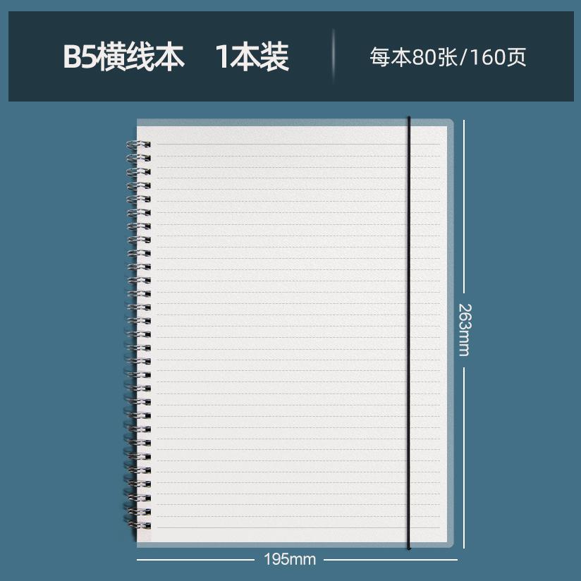 B5 horizontal line 1 book