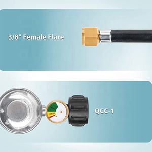 Régulateur et tuyau de gril à gaz avec jauge, remplacement pour Weber, Charbroil, Nexgrill et plus de gril à gaz BBQ - Product Image 3