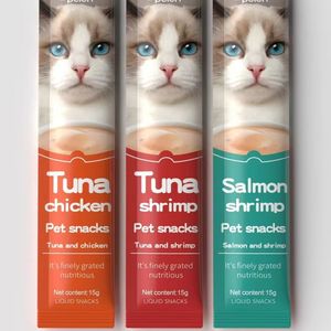 Venta al por mayor de deliciosos bocadillos para gatos nutritivos alimentos húmedos para gatos golosinas para mascotas bocadillos - Product Image 2