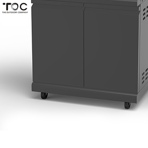 Parrilla de gas de barbacoa de 4 quemadores de material de acero inoxidable de vidrio de alta temperatura para fiesta al aire libre - Product Image 2