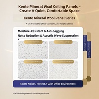 Plaques de plafond en fibres minérales résistantes au feu, isolation thermique, acoustique, bureau, école, panneau de plafond commercial