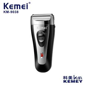 Rasoir électrique Kemei Km 9038 à double lame rechargeable USB, rasoir pour hommes, utilisation humide et sèche, étanche IPX7, noir et blanc - Product Image 4