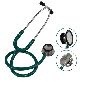 Estetoscopio de acero inoxidable de doble cabeza clásico pediátrico médico profesional de auscultación del intestino del pulmón del corazón - Product Image 2