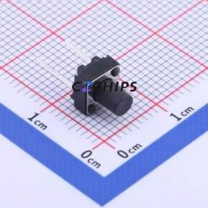 K2-1104DZ-H4SW-04 Tactile Switch Through hole Component (THT),6x6mm Switch Round Button 2.5N Through Hole 6mm - Product Image 1