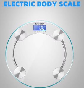 <span class=keywords><strong>Balance</strong></span> de salle de bain en verre numérique transparente simple <span class=keywords><strong>sans</strong></span> rétro-éclairage - Product Image 2