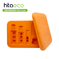 Emballage en pulpe moulée pour flacons pulvérisateurs, appareils photo, ordinateurs - Écologique, biodégradable, personnalisable, inserts de plateau en verre