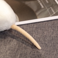 Nouvelle peluche souris blanche très populaire, jouet en peluche animal, cadeau amusant, vente en gros et personnalisation