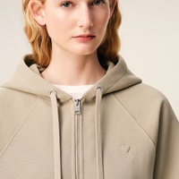 Maßgefertigter Bestickter Damen-Baumwoll-Oversized-Pullover Hoodie Strick-Designer-Rundhalspullover Unisex-Set Individualisierung mit Logo