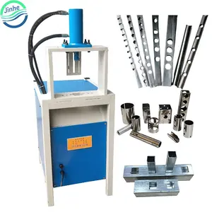 Commercial hydraulic steel pipe cutting hole press punching machine vertical metal notching machine