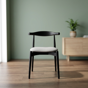Chaise de salle à manger Home Basket Tanduk - Bois de teck noir finition semi-mate, hauteur assise 50 cm - Product Image 2