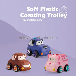 ของเล่นเสริมพัฒนาการเด็กเล็ก 3 ชิ้น <span class=keywords><strong>รถ</strong></span><span class=keywords><strong>การ์ตูน</strong></span>นุ่ม <span class=keywords><strong>รถ</strong></span>พลาสติกนิ่ม <span class=keywords><strong>รถ</strong></span>แข่งแบบลากสำหรับเด็กทารก - Product Image 6