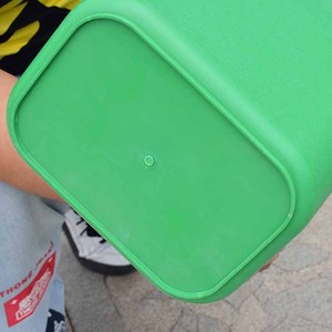 <b>Square</b> Plastic Trash Can 10L Green Indoor Waste <b>Bin</b> for Office Bathroom Thickened Design - Product Image 2