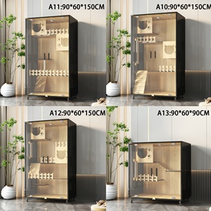 Meubles <span class=keywords><strong>de</strong></span> luxe modernes pour animaux domestiques, grand multi-taille, confortable, chat, <span class=keywords><strong>maison</strong></span> <span class=keywords><strong>de</strong></span> <span class=keywords><strong>repos</strong></span>, verre massif, villa, cage, maisons stables et élégantes pour animaux <span class=keywords><strong>de</strong></span> compagnie - Product Image 5
