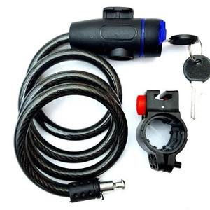 Cadenas antivol en acier en forme d'anneau pour vélo, câble de 7,5 cm d'épaisseur, 85 cm de long, avec outils de fixation - Product Image 1