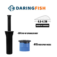 Irrigatori Pop-Up DaringFish con Superficie Liscia in Materiale POM per Sistemi di Irrigazione Agricola
