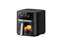 Freidora de Aire Digital de Cerámica de 5L con Pantalla Táctil, Sin PFAS, Sin BPA, Acero Inoxidable, Apta para Lavavajillas, con Certificaciones CE y CB
