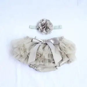 Baby fluffy and comfortable tutu skirt can be customized for children's ruffle edge fluffy skirt