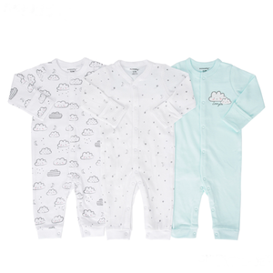 ชุดนอนเด็กแรกเกิด 3 ชิ้นต่อชุด จั๊มสูท บอดี้สูทเด็ก ชุดรอมเปอร์เด็กผ้าฝ้ายออร์แกนิคขนาดใหญ่ ชุดเสื้อผ้าเด็ก บอดี้สูท - Product Image 5