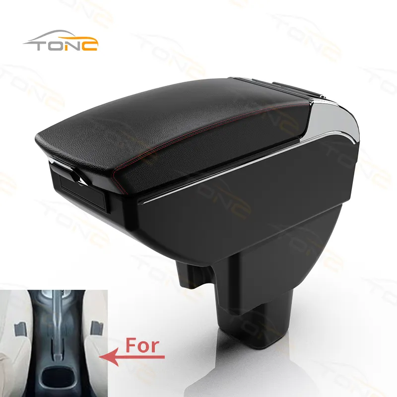 TONC Premium Interior Accessories for Brio-s: Multifunctional Armrest Box with Cup Holder and USB Charging
