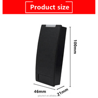 Lector de Tarjetas RFID Zhongyan Impermeable de Alto Rendimiento Sin Contacto de 125khz ID Wiegand 26/34 Bits para Sistema de Control de Acceso
