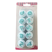 Moules à embosser et à découper en plastique pour gâteaux, 26 pièces, lettres majuscules et minuscules et chiffres, avec ressorts