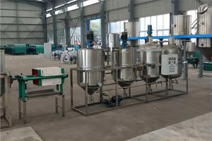 Ensemble complet <span class=keywords><strong>de</strong></span> machines <span class=keywords><strong>de</strong></span> raffinage d'huiles comestibles <span class=keywords><strong>de</strong></span> 1 à 50 tonnes/jour / machine <span class=keywords><strong>de</strong></span> raffinage d'huiles végétales noires (tournesol, coton, palme) - Product Image 2