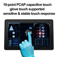 Moniteur industriel TK1331/T en métal de 13,3 pouces, 1000 nits, tactile PCAP 10 points, IP65 NEMA4 IK07 7H, anti-reflet, affichage HDMI VGA AV