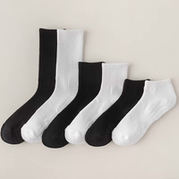 Chaussettes de sport en coton tricotées à revers, avec semelle éponge, pour homme et femme, idéales pour la course, le basketball et l'entraînement, collection automne, modèle standard