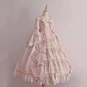 Robe de princesse Lolita Anime pour femmes, robe en mousseline de soie à nœud et dentelle, robe à volants pour femmes, toutes occasions, grande taille, <span class=keywords><strong>2022</strong></span> - Product Image 2