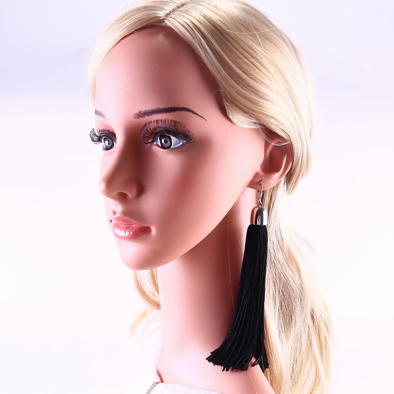 Fashion Bohemia Earrings Geometry Triangle Tassels Long-Style Ear Studs Jewelry Earring For Women
