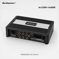 4 Giriş 8 Çıkış Araç DSP Amfisi Sınıf D 4x120W+4x60W 31 Bant EQ PC Uygulama Ayarlı OEM ODM Araç Ses İşlemcisi