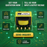EE14 220v - 24v Flyback Yüksek Frekans Trafosu Üreticisi PCB Montajlı Darbe Trafosu