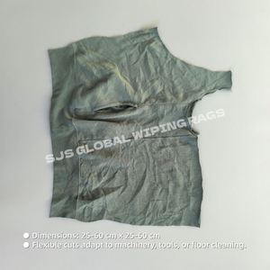 Trapos de felpa de colores reciclados para uso industrial, con capacidad de 10 kg, 25 kg, 100 kg, y trapos pesados de algodón de colores. - Product Image 3