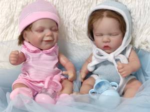 Muñeca Bebé Reborn de Silicona y Plástico, Realista, Recién Nacido, Molde de Gemelos, Juguete de Peluche <span class=keywords><strong>para</strong></span> Niña - Product Image 5