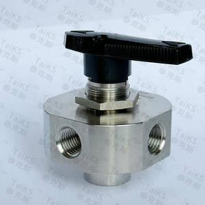 Válvula de Bola Manual de Alta Presión de Acero Inoxidable 304 de Cuatro Vías con Conexión de Rosca Interna y Accesorio de Compresión - Product Image 4