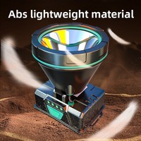 Lampe frontale WARSUN W68 rechargeable longue portée ultra-légère pour la pêche nocturne et les mines