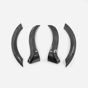 Guardabarros traseros anchos tipo EPA para Fiat 595 695 Abarth S4, 4 piezas, material de fibra de carbono - Product Image 1