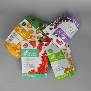 Pacchetto all'ingrosso personalizzato Logo di plastica merenda Mango frutta secca sacchetto di imballaggio cibo secco